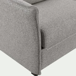 Canapé 4 places convertible en tissu Sogno avec matelas densité 35kg/m3 - gris moyen
