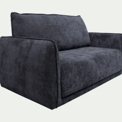 Canapé 2 places convertible en tissu Eden - bleu marine