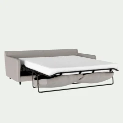 Canapé 4 places convertible en tissu - gris borie