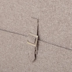 Canapé 3 places convertible en tissu matelas densité 35kg/m3 - gris borie