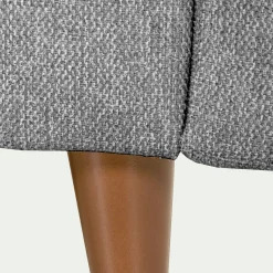 Canapé 3 places convertible en tissu - gris moyen