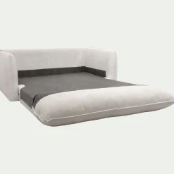 Canapé 2 places convertible en tissu Eden - beige alpilles