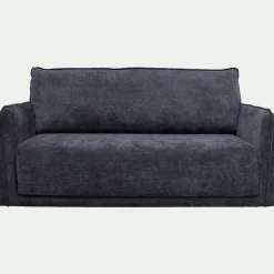 Canapé 3 places convertible en tissu Eden - bleu marine