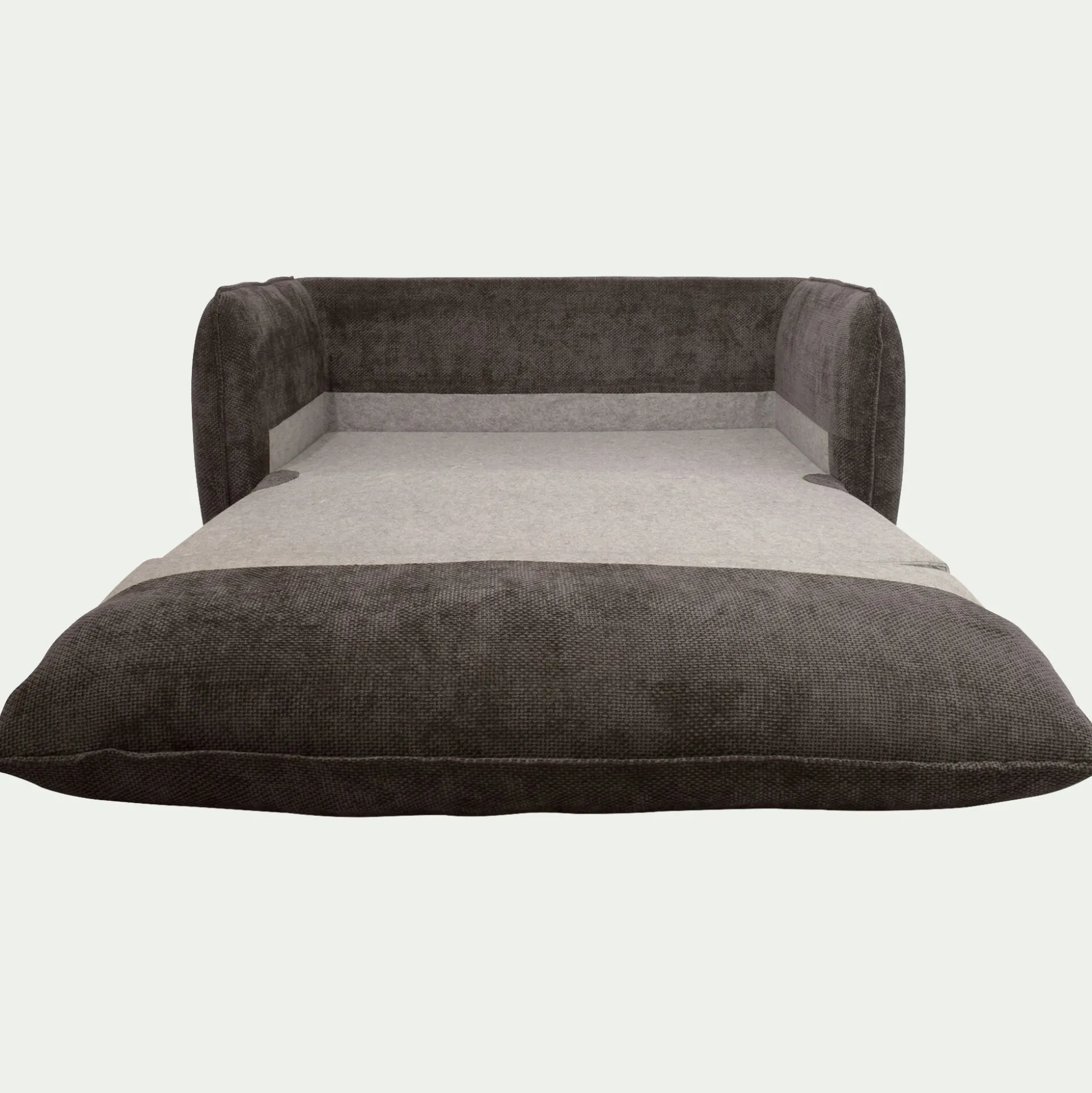 Canapé 2 places convertible en tissu Eden - marron