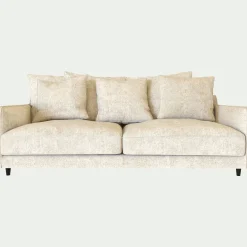 Canapé 4 places convertible en tissu genesis - blanc ventoux