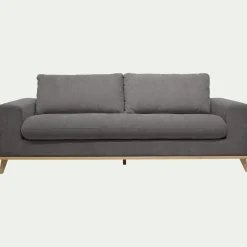 Canapé 4 places convertible en tissu Storm - gris moyen