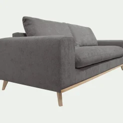 Canapé 4 places convertible en tissu Storm - gris moyen
