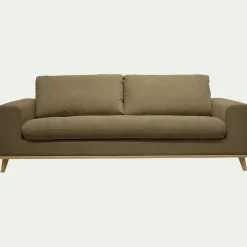 Canapé 4 places convertible en tissu Crown - vert cèdre