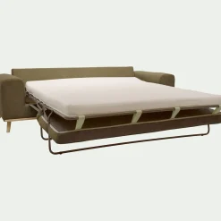 Canapé 4 places convertible en tissu Crown - vert cèdre