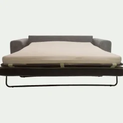 Canapé 3 places convertible en tissu Storm - gris moyen