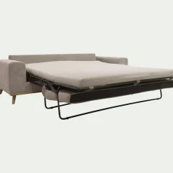 Canapé 4 places convertible en tissu Storm - taupe
