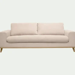 Canapé 4 places convertible en tissu Crown - beige roucas