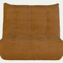 Canapé 2 places en tissu chenille - jaune argan