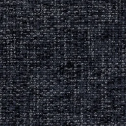 Canapé 3 places fixe en tissu chenille Benjo - bleu marine