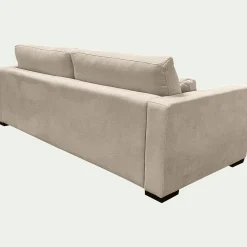 Canapé 5 places fixe en tissu Bloq - beige roucas