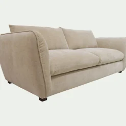 Canapé 4 places fixe en tissu Nature - beige