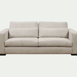 Canapé 5 places fixe en tissu genesis - beige