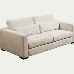 Canapé 5 places fixe en tissu genesis - beige