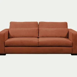 Canapé 5 places fixe en tissu Genesis - brun rustrel