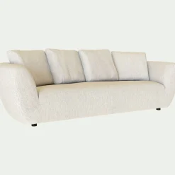 Canapé 4 places fixe en tissu armonia - beige alpilles