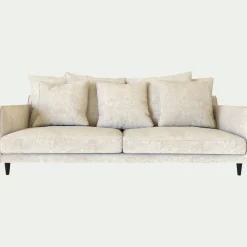 Canapé 4 places fixe en tissu genesis - blanc ventoux