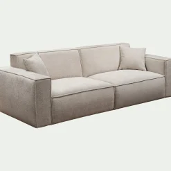 Canapé 4 places fixe en tissu Genesis - beige
