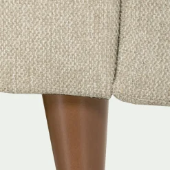 Canapé 3 places fixe en tissu - beige alpilles