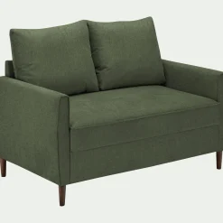 Canapé 2 places fixe en tissu Loft - vert cèdre