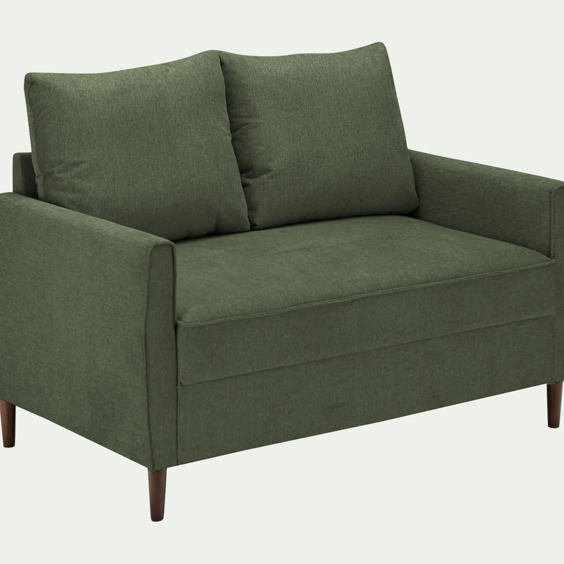 Canapé 2 places fixe en tissu Loft - vert cèdre