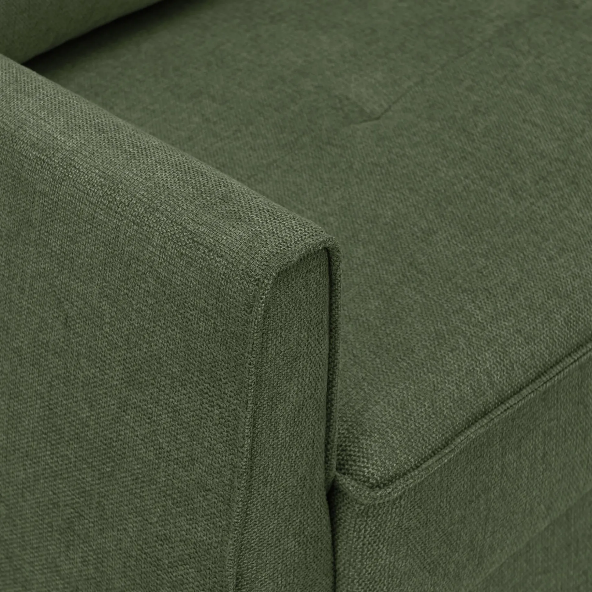 Canapé 2 places fixe en tissu Loft - vert cèdre