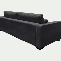 Canapé 5 places fixe en tissu Bloq - gris anthracite