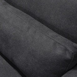 Canapé 5 places fixe en tissu Bloq - gris anthracite