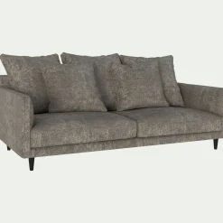 Canapé 3 places fixe en tissu genesis - beige alpilles