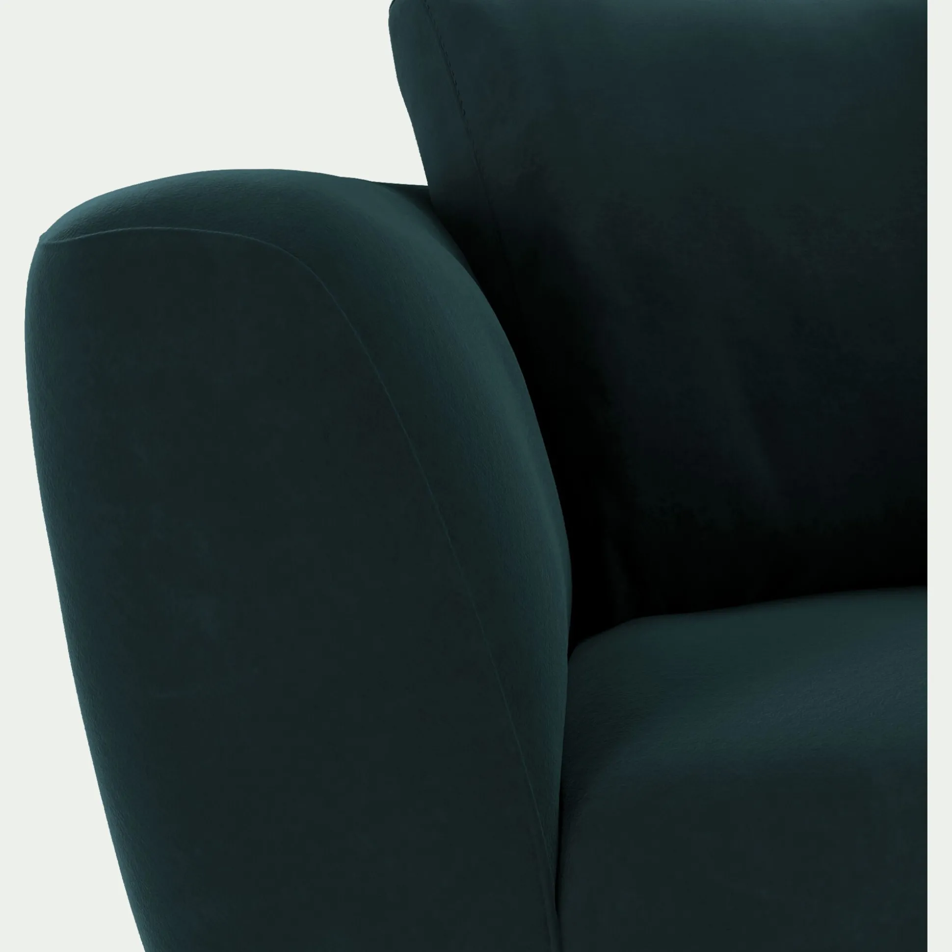 Canapé 2 places fixe en velours Velvet - bleu foncé