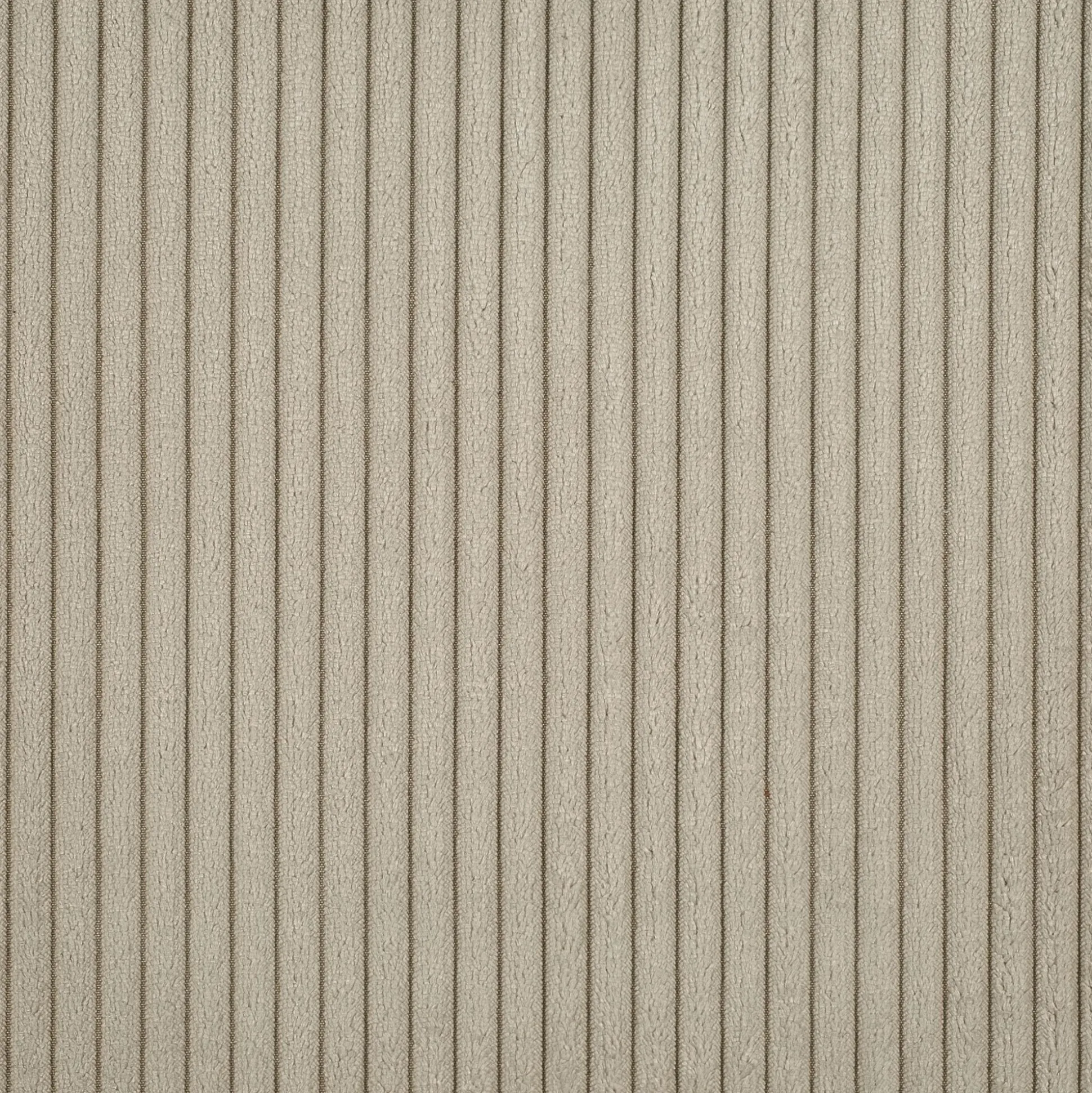 Canapé d'angle chaise longue gauche fixe en velours côtelé Azores - gris taupe