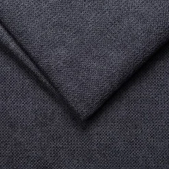 Canapé d'angle droit fixe en tissu Crown - bleu calabrun