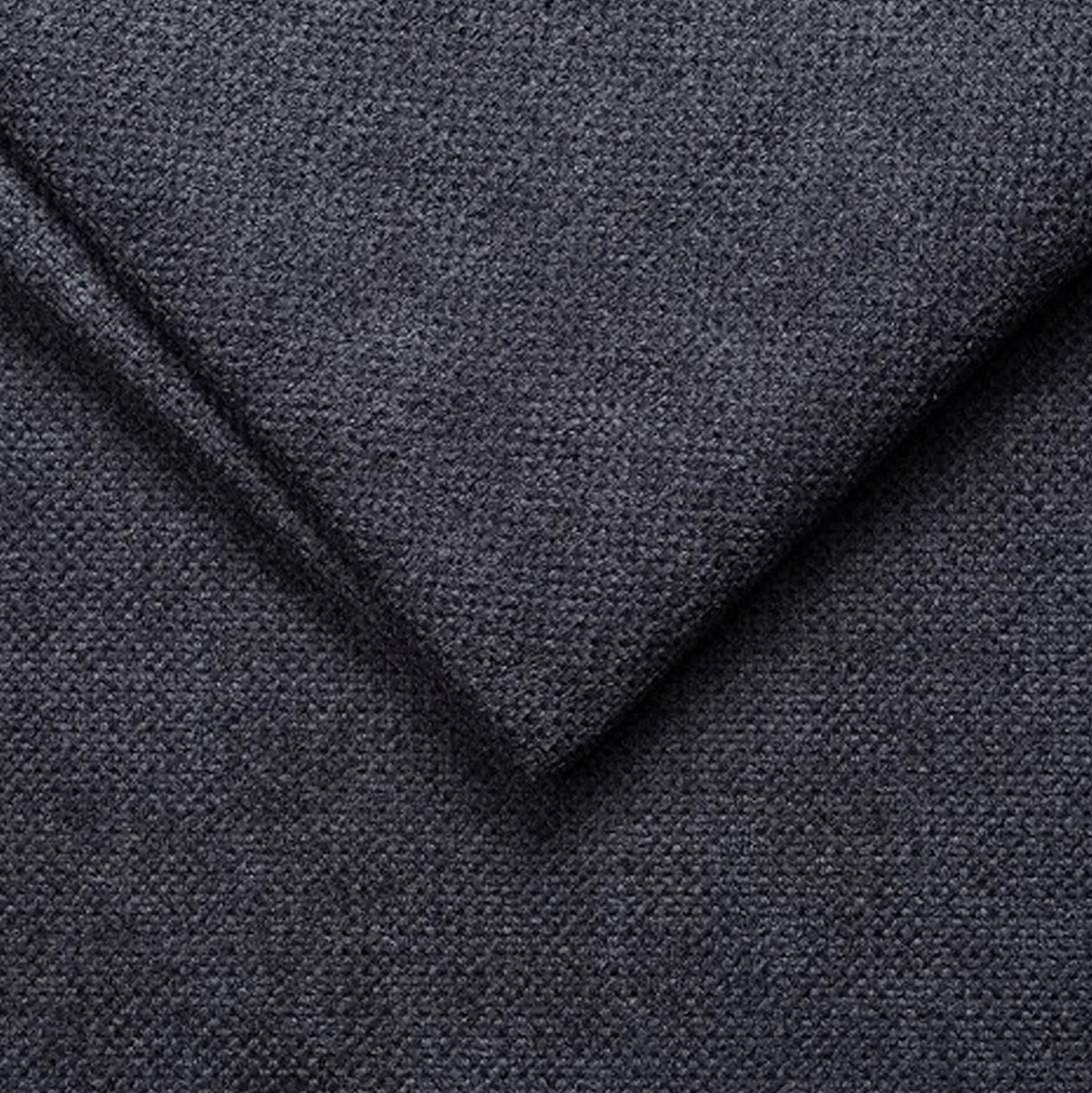 Canapé d'angle droit fixe en tissu Crown - bleu calabrun