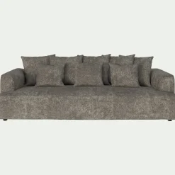 Canapé fixe 5 places en tissu - beige alpilles