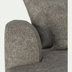 Canapé fixe 5 places en tissu - beige alpilles