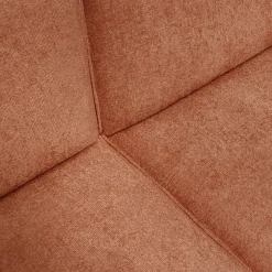 Canapé grand angle gauche fixe en tissu tramé - brun rustrel