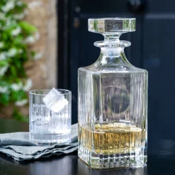 Carafe à whisky en cristal 75cl - transparent