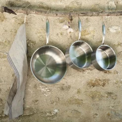 Casserole en inox D20cm - argenté métallisé