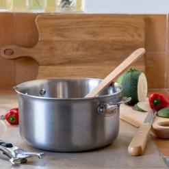 Casserole en inox De Buyer D18cm - gris métallisé