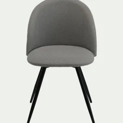 Chaise de bureau en tissu - gris vésuve