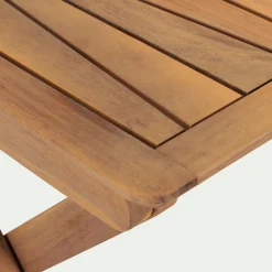 Chaise de jardin pliante en acacia huilé - bois foncé