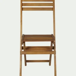 Chaise de jardin pliante en acacia - bois clair