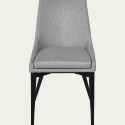 Chaise de repas en tissu - gris clair