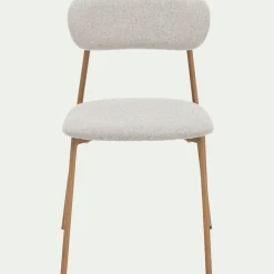 Chaise de repas en tissu - beige