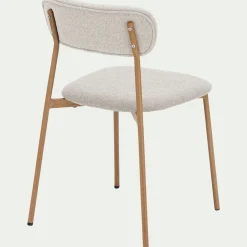 Chaise de repas en tissu - beige