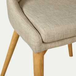 Chaise en tissu - beige